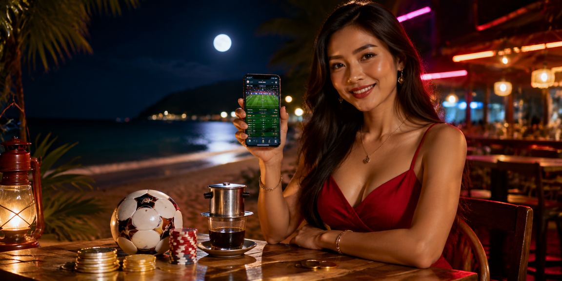Người dùng Việt Nam thưởng thức cà phê và theo dõi cá cược thể thao trực tuyến