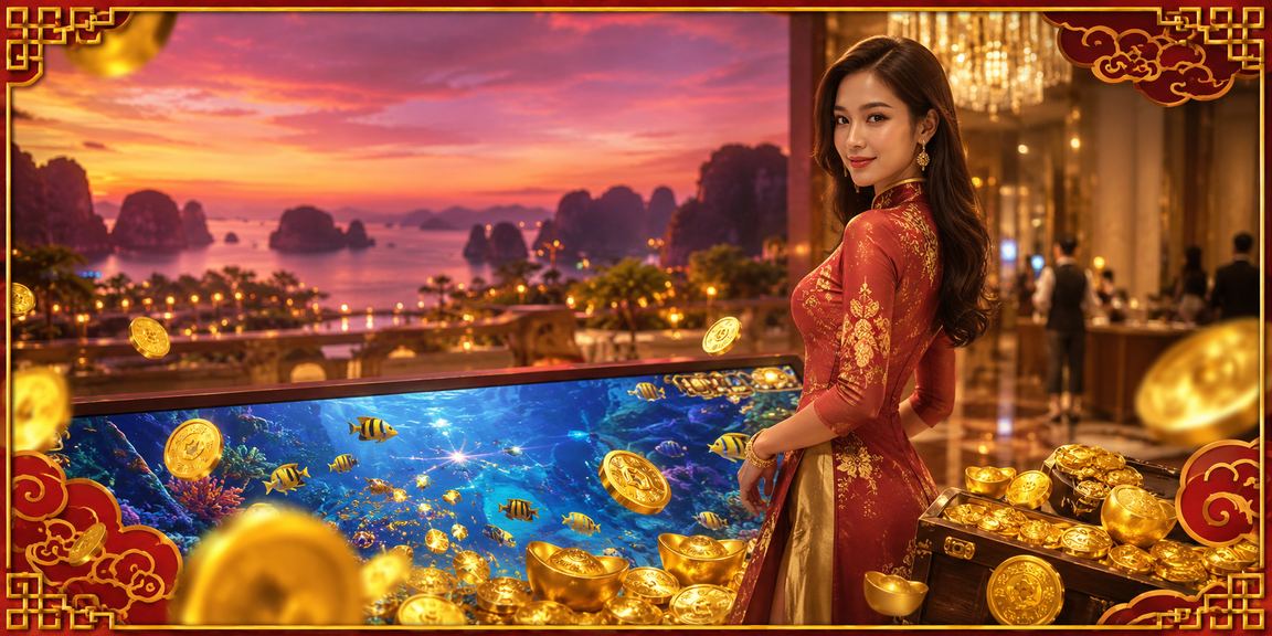 Người dùng xem kèo cá cược tại vùng vịnh Hạ Long với khung cảnh thiên nhiên hùng vĩ